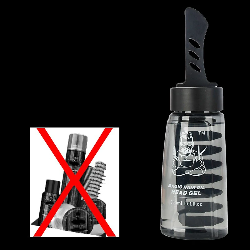Men's Styling Gel, a Comb to Set, Cool Men's Back Hair, Wash-Free, Refreshing Non-Sticky, Long-Lasting Styling