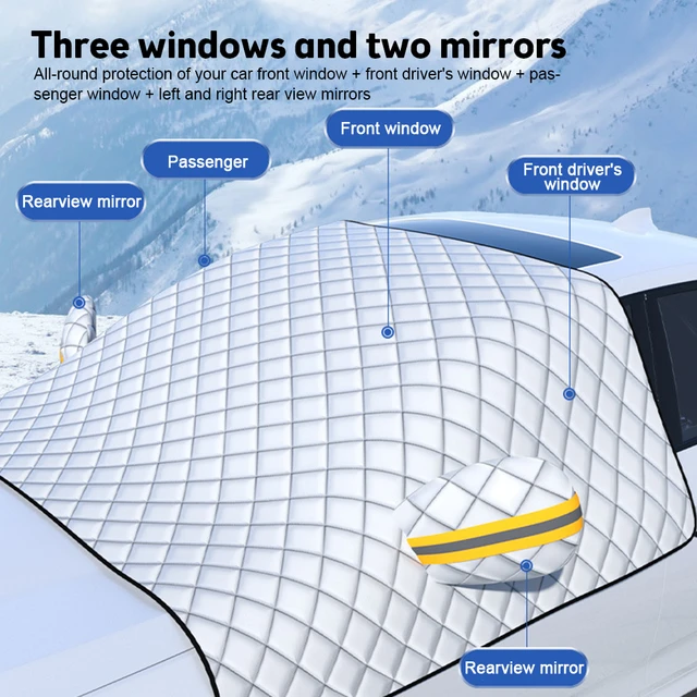 Universal Winter Auto Windschutz scheibe Abdeckung magnetische Windschutz  scheibe Schnee Eis Frost Sonne UV Staubs chutz hüllen mit Aufbewahrung  tasche fit für die meisten Autos - AliExpress