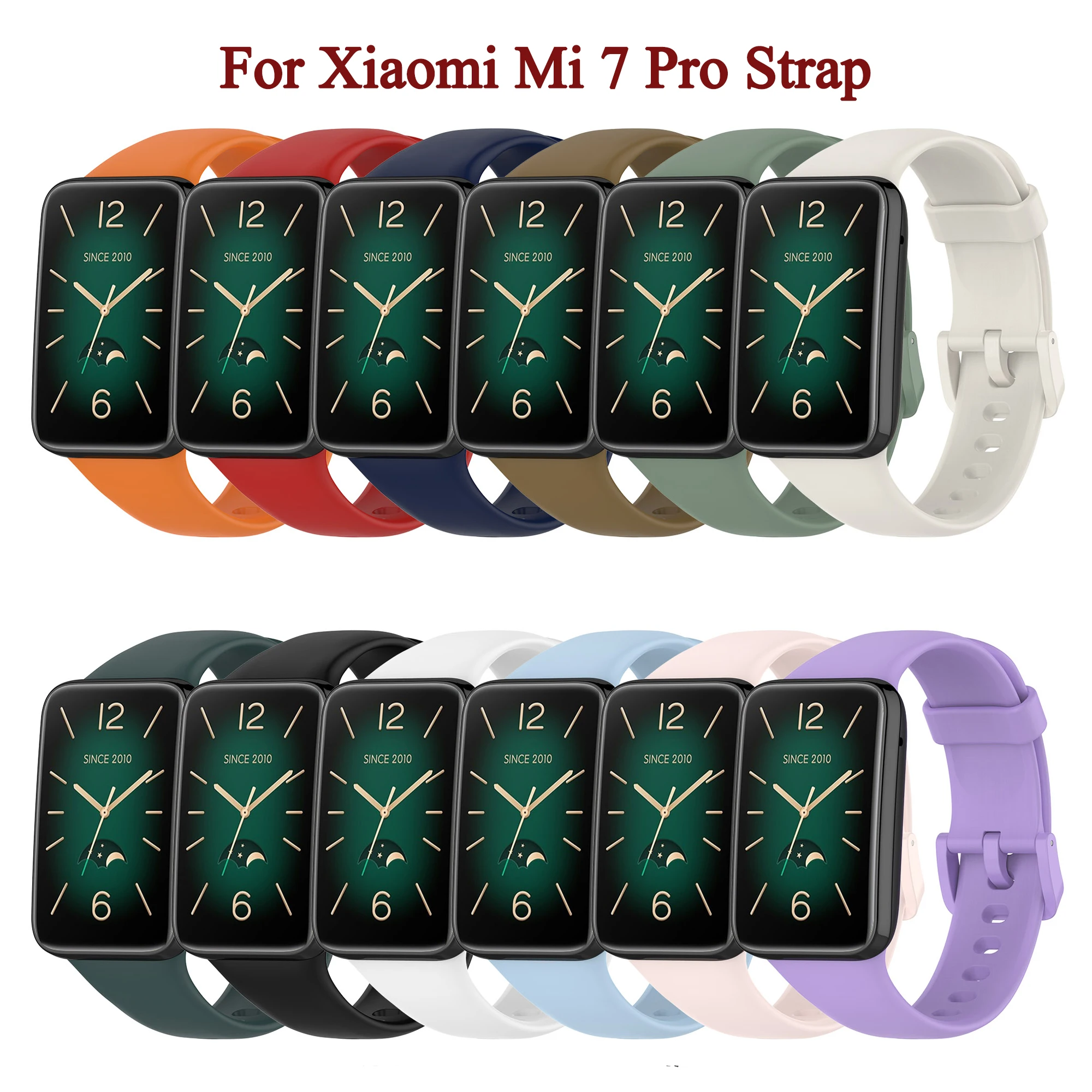 

For Xiaomi Mi Band 7 Pro Strap Silicone Replacement Wristband Bracelet For Miband 7 Pro Watchband Straps Xiaomi Smart Band 7Pro