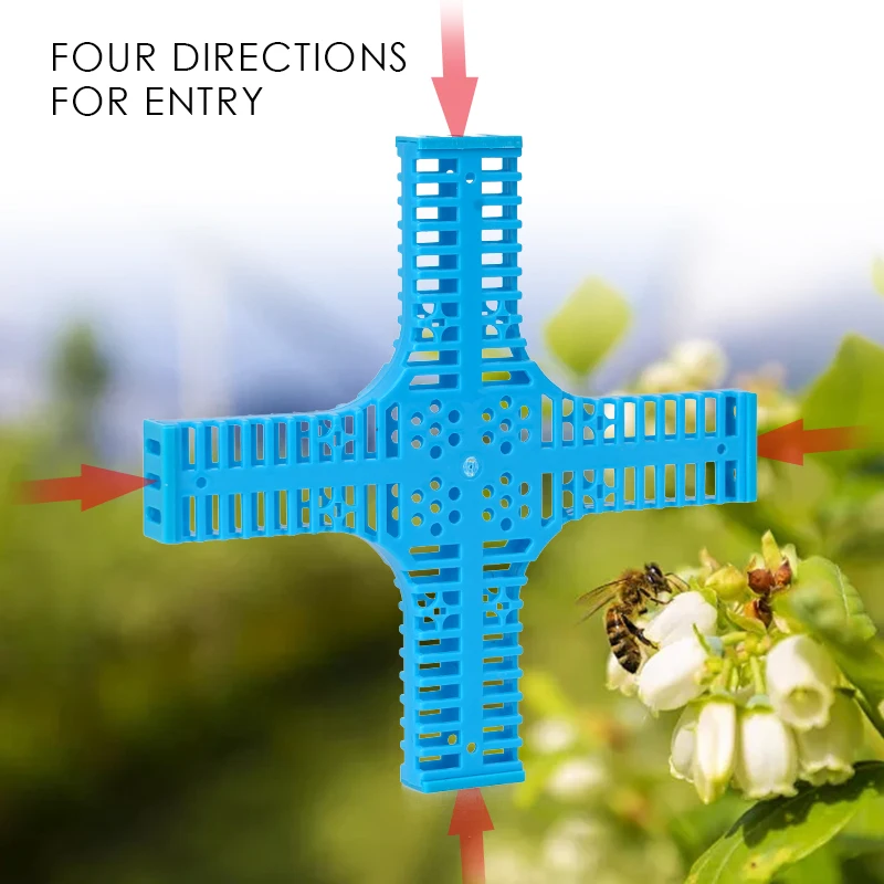 New Beekeeping Plastic Queen Cage Bee Cross Shaped Queen Bee Transfer Cage Beekeeper Apiculture Catching Catcher Equipment Tools