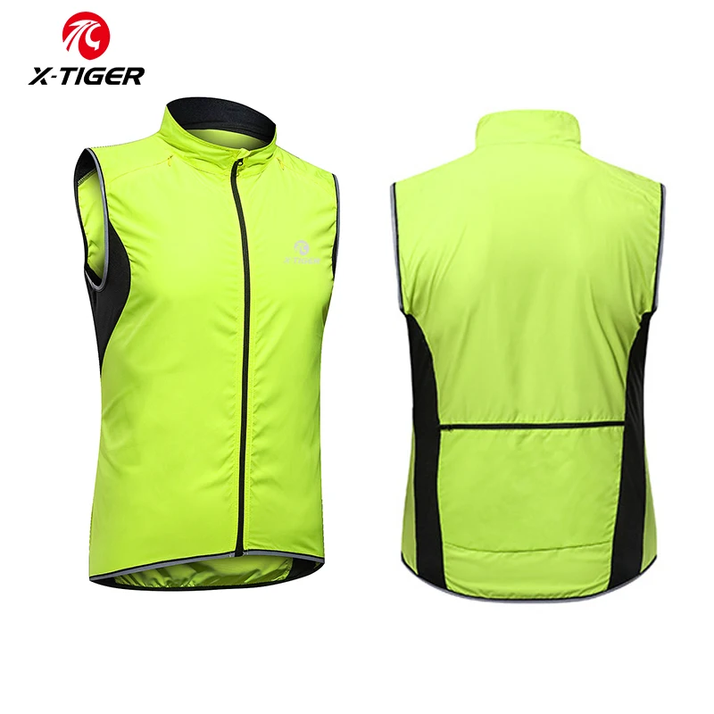X-TIGER Windproof Cycling Vest Men Women Summer Cycling Jacket Outdoor Hiking Hunting Sleeveless Windbreaker Quick-Dry vests