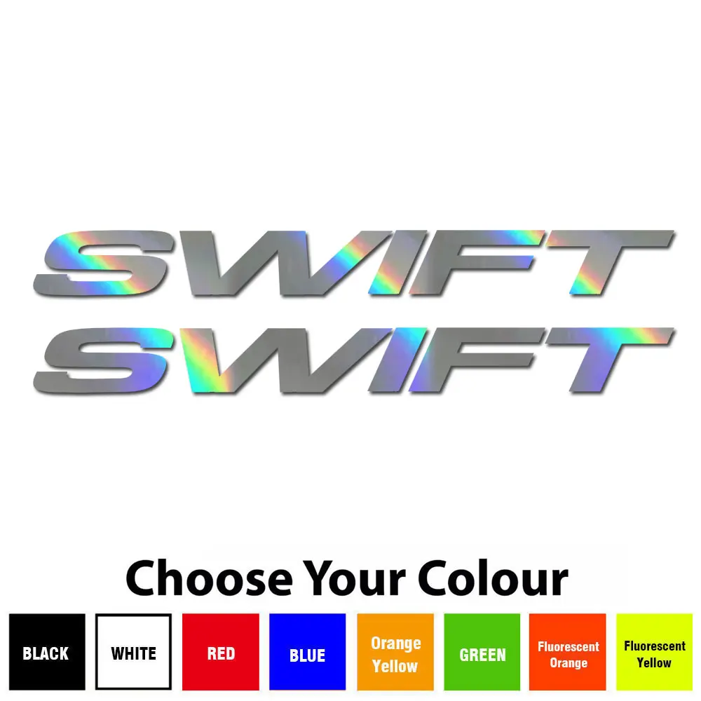 Per Swift Caravan Camper Camper Kit 2 Pezzi Decalcomanie Adesivi/Colori A Scelta