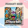 Street Graffiti: A Bold and Simple Creative Coloring Book Featuring Animated Characters and Cute Cartoon Houses 4