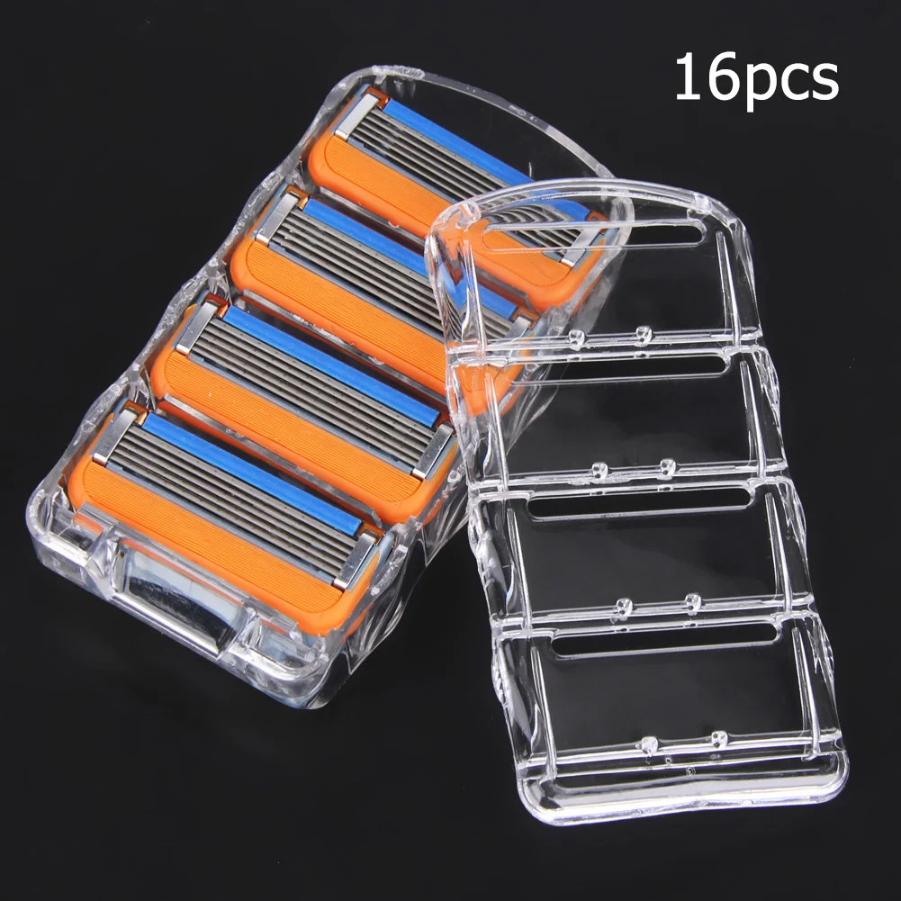 Shaving Razor Stainless Steel Blades Refills 16-80pcs Durable Shaver Replacement for Gillette Fusion Proglide