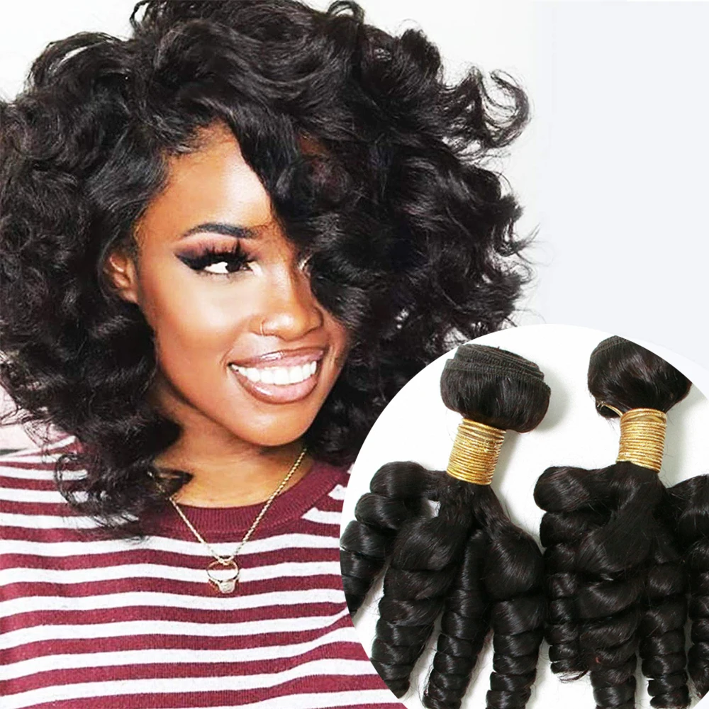 Bliss Brazilian Hair Weave Loose Wave Bundles Movado Curl Human Hair Retro Ladies Human Bundles Remy Extensions