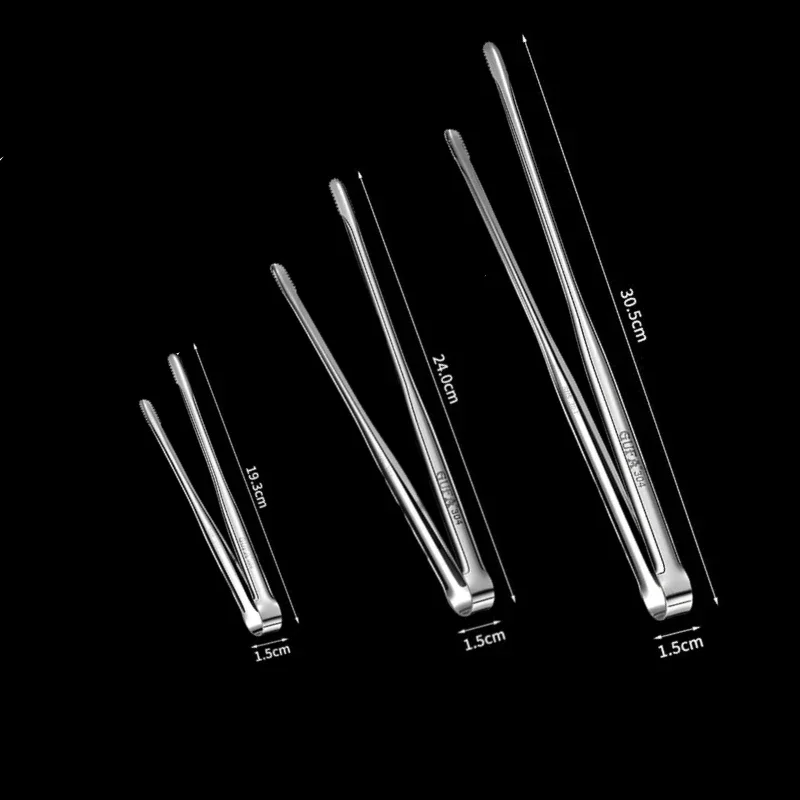 Barbecue Clip Grill Tongs 304 Stainless Steel Meat Food Clip Cooking Utensils BBQ Baking Kitchen Accessories Camping Supplies
