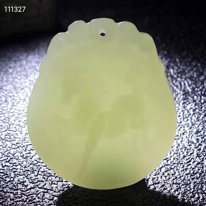 

Natural 100% real white hetian jade carve Zodiac horse Bless peace pendant jewellery Handle piece for men woman gifts good luck