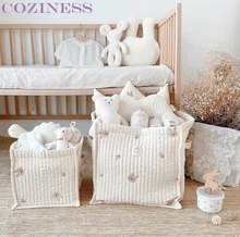

Baby Bags For Mom Cute Storage Basket Newborn Room Sundries Place Olives Leaf Bear Hot Selling Diaper Bag Fashion Bedside Bag