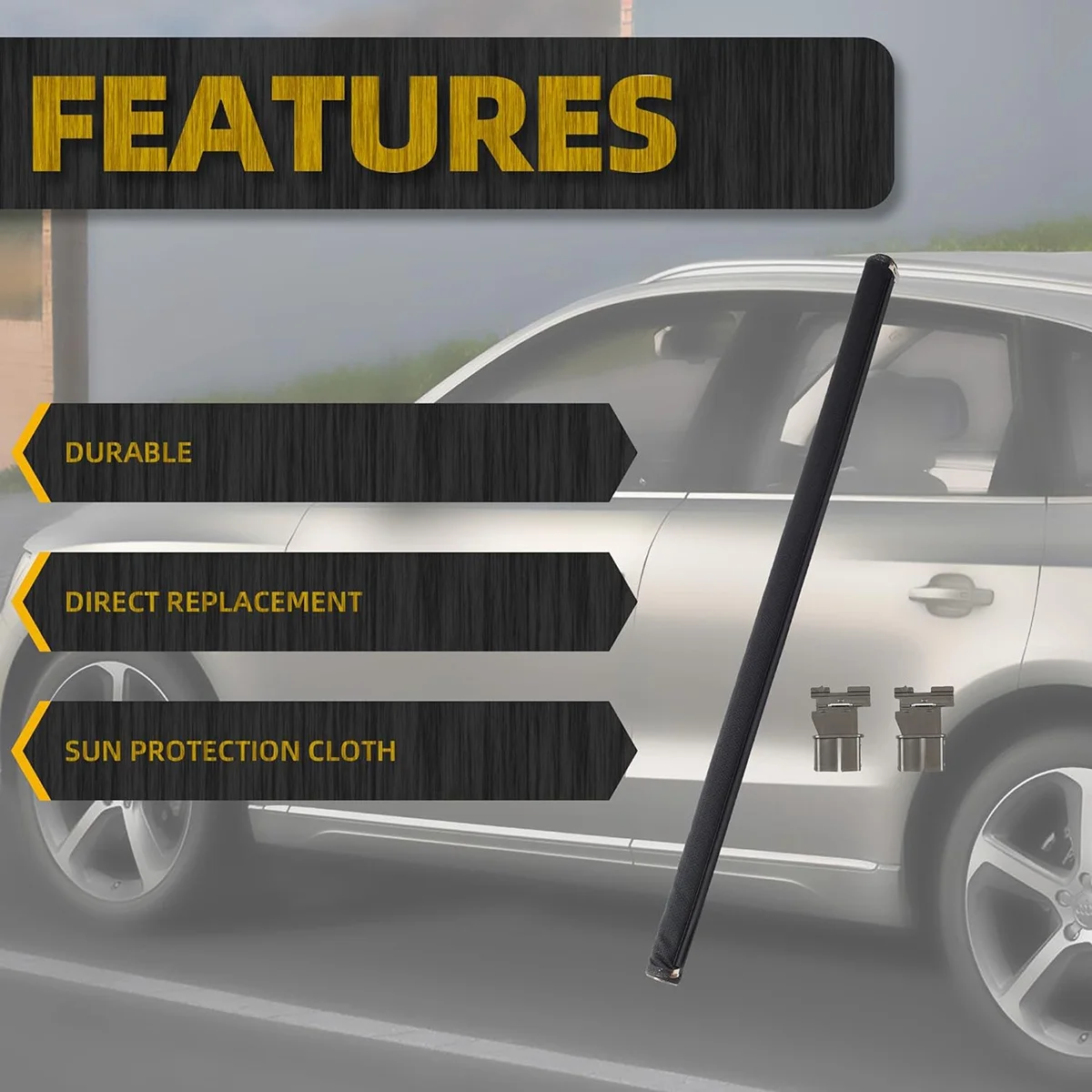 1K9 877 307B Sunshade Roller Blinds Sunroof Roller Blinds for Volkswagen Audi Skoda Seat 1K9877307B Black