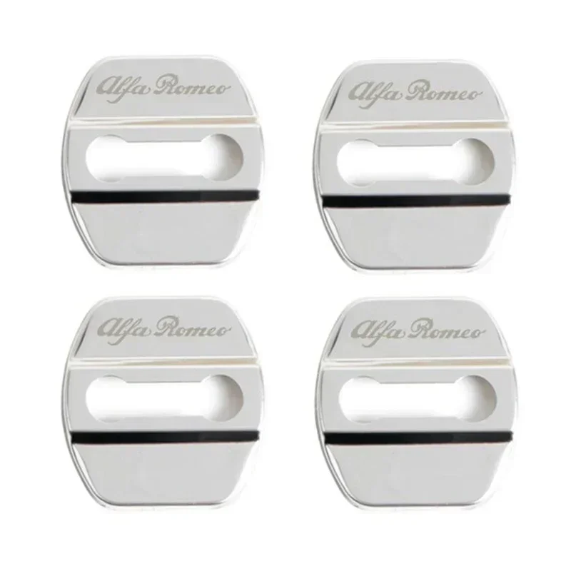 Alfa Romeo Logo Car Door Lock Cover Protective Sticker Set - 4 Pieces