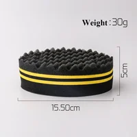 Brosse à cheveux ovale Double face torsadée magique, brosse en éponge pour bobine Afro naturelle ondulée, brosses en éponge pour tresses de cheveux 5
