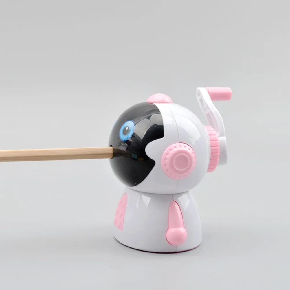 1Pcs 우주 비행사 연필깎이 핸드 연필깎이 문구류 랜덤 스타일 컴팩트 디자인..
