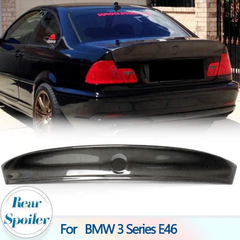 

Rear Trunk Wing Spoiler For BMW 3 Series E46 Coupe 1999-2005 Carbon Fibe Rear Spoiler Wing Auto Racing Tail Trunk Boot Lip Wing
