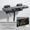 OXG Brass Bathtub Faucet Bathroom Faucet Bath Faucet Shower Mixer Crane Digital Display Faucet for bathroom Waterfall Spout 3
