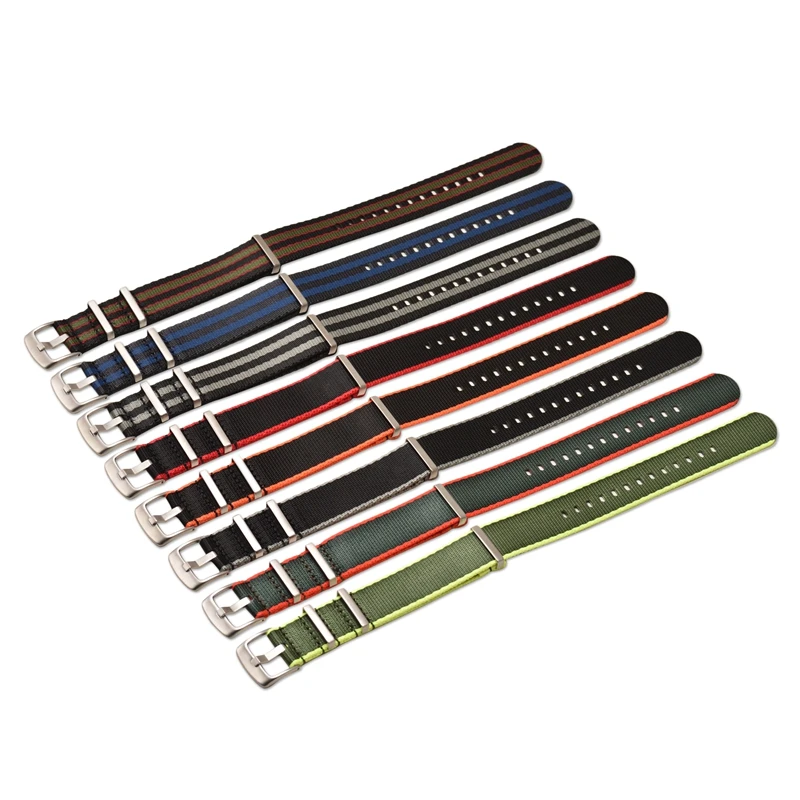 Deluxe Military-Style Nylon Strap with Triple Ring Buckle