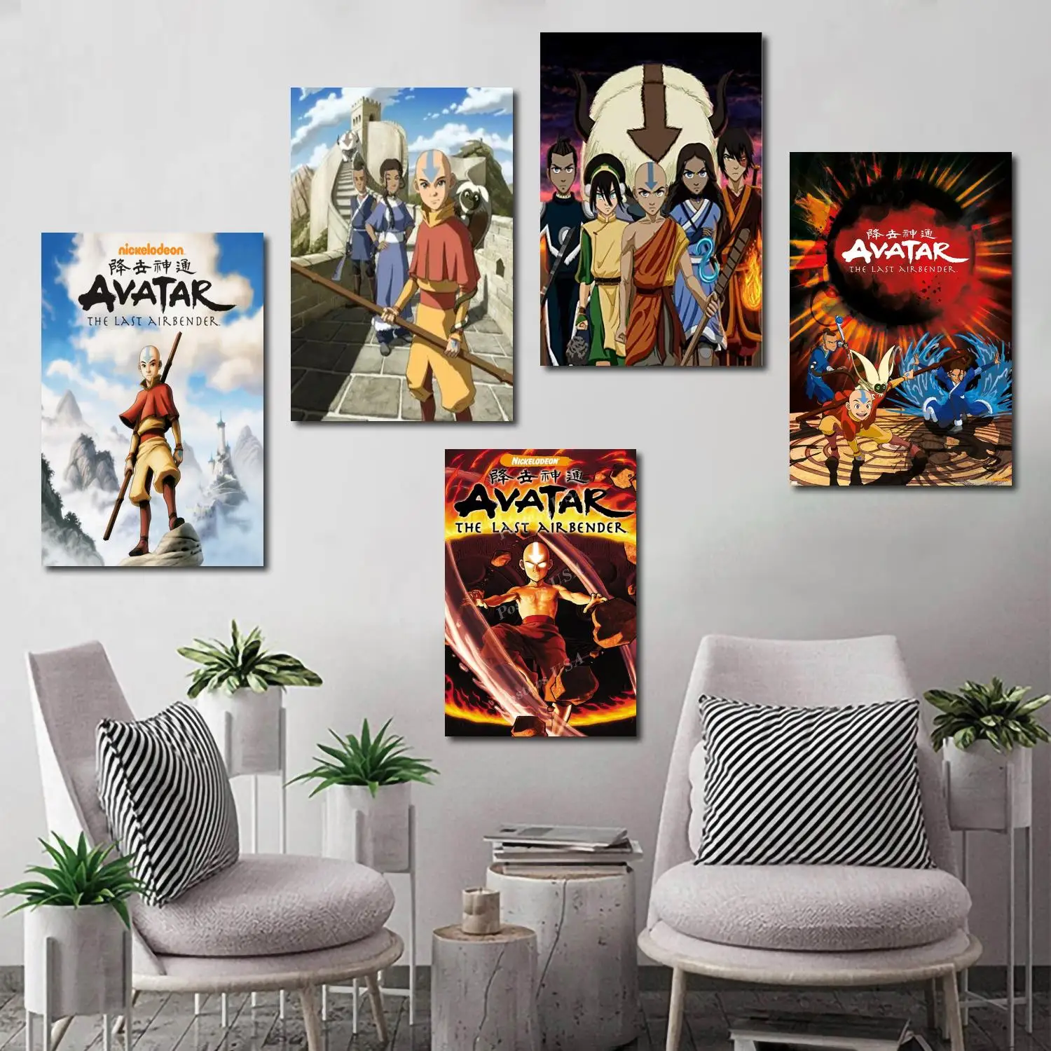 

Avatar The Last Airbender TV show Decorative Painting 24x36 Canvas Poster Wall Art Living Room Posters Bedroom Painting