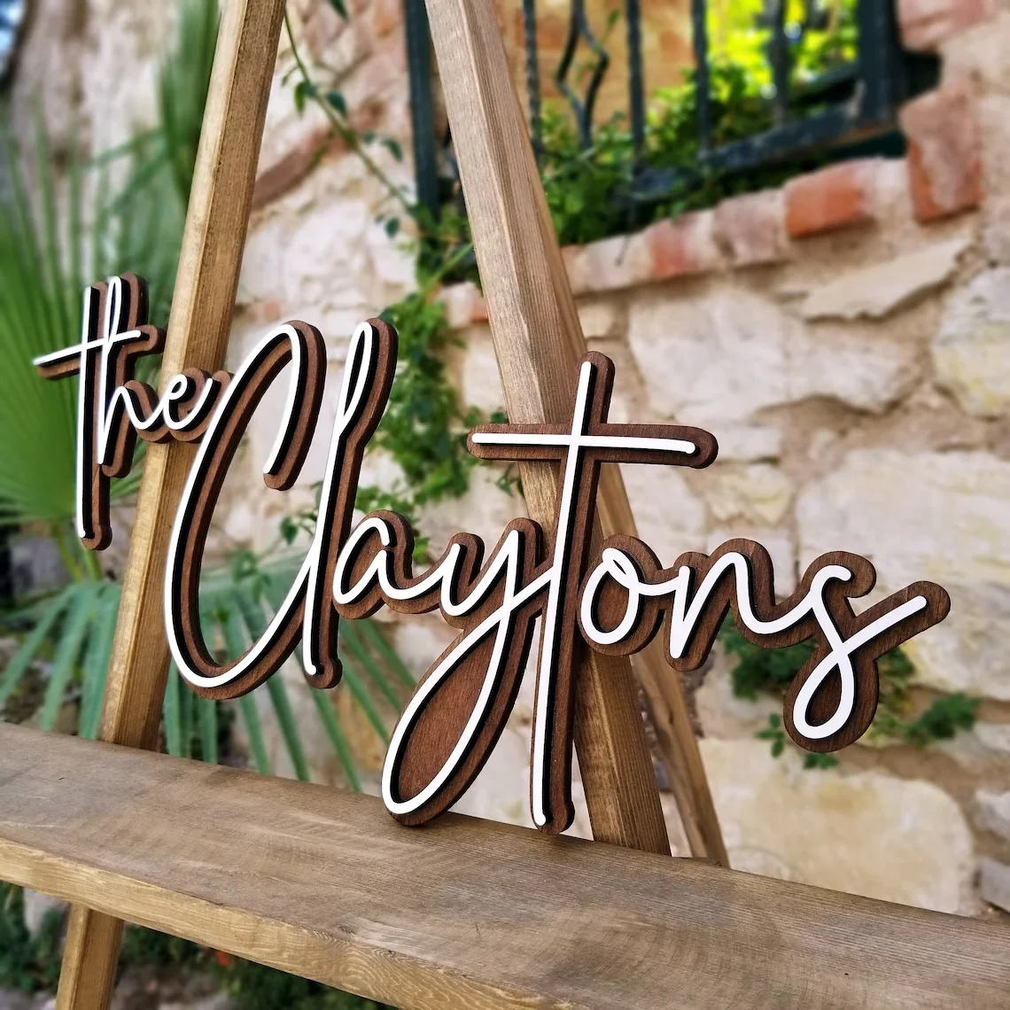 Custom House Sign Wooden 3d House Number Letters Personalised Modern