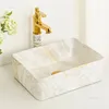 Ceramic Bathroom Sink Basin Household Art Wash Basin Balcony Vessel Gold Sinks Toilet Sink Small Shampoo Basins N 3