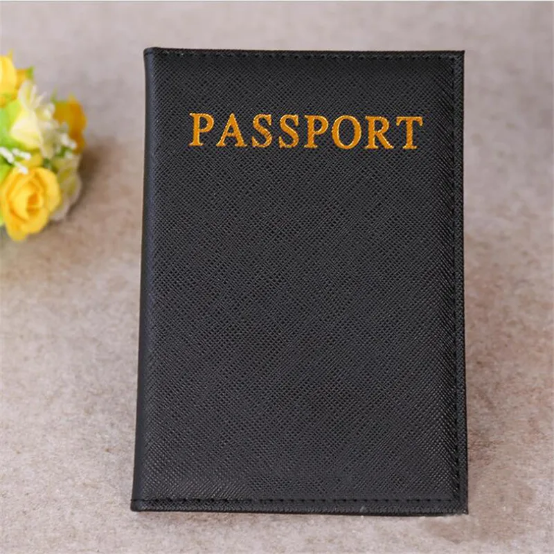 Cute Girl Travel Passport Holder PU Leather Cover on the passport