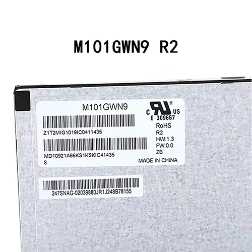 하이 퀄리티 LCD 디스플레이 스크린 패널, 완전 테스트, M101GWN9 R2, 10.1 인치, 1024x600