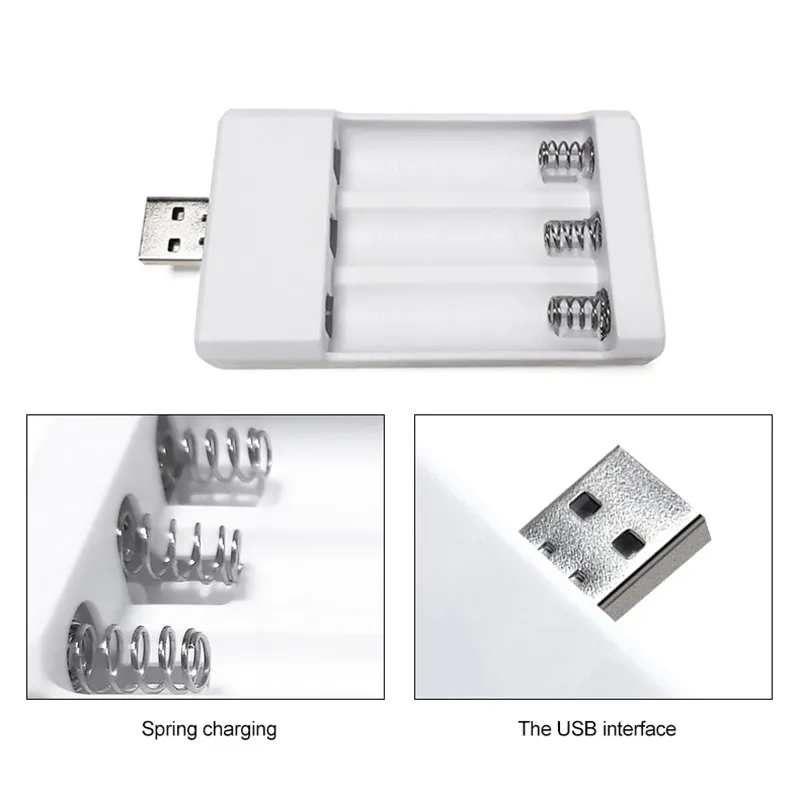 Universal USB Output Battery Charger 2/3/4 Slot Adapter For AA / AAA Battery Rechargeable Quick Charge Battery Charging Tools