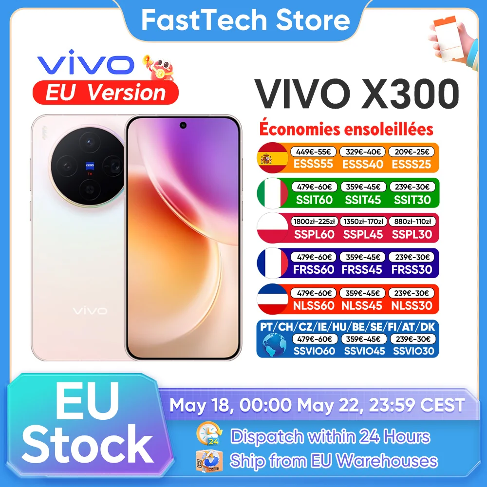 Smartfon VIVO X300 z EU za $958.29 / ~3574zł