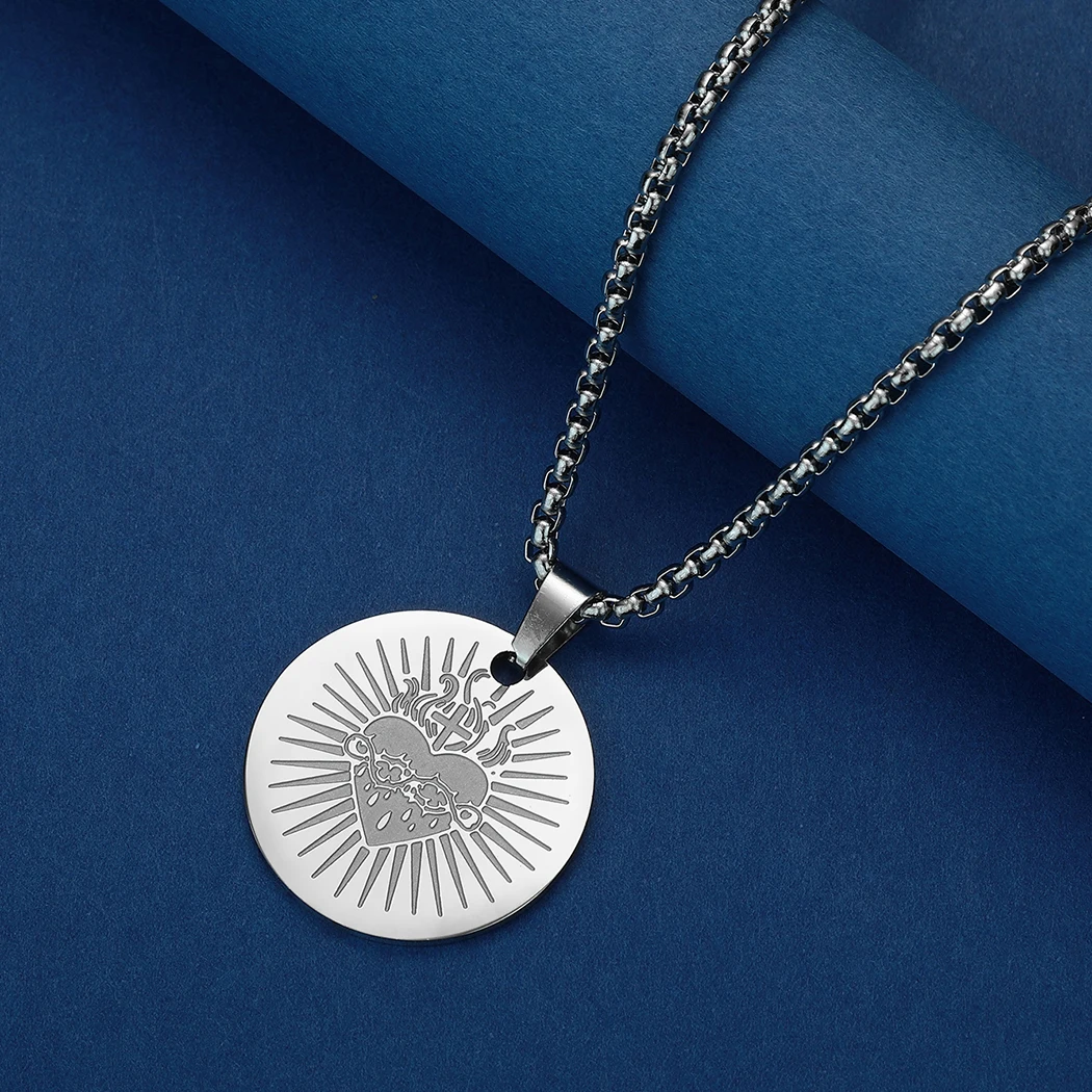 Collana con pendente a forma di teschio di toro floreale occidentale all'ingrosso per il tuo