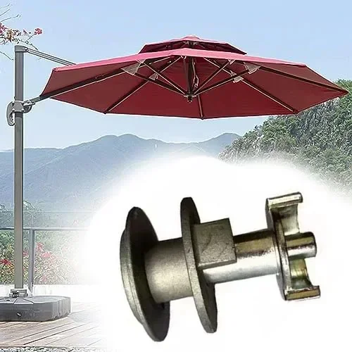 Manovella Di Ricambio Per Ombrellone Da Patio In Acciaio Con Impugnatura Diametro 43 Mm - 3