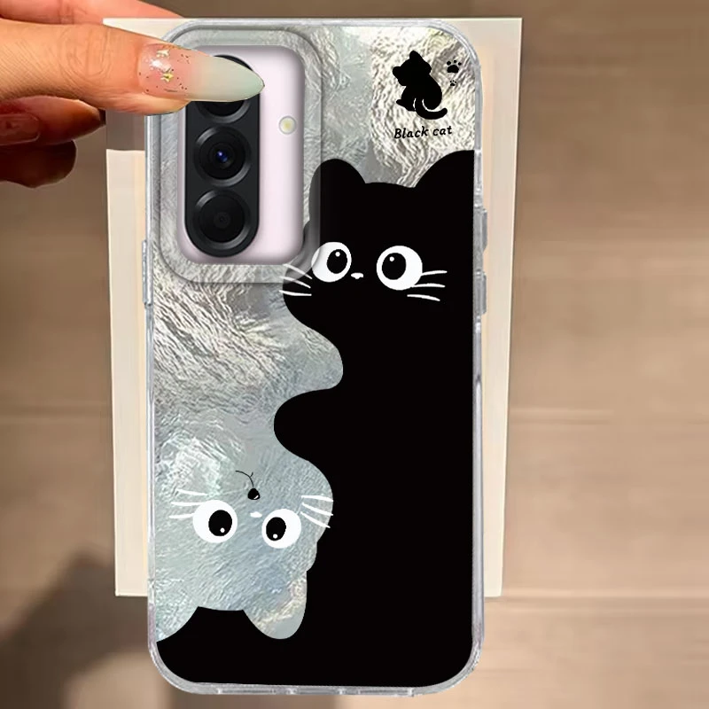Cute Black Cat Cartoon Fashion Phone Case
