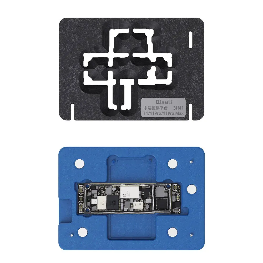 

BGA Stencil Reballing Planting Tin Platform for IPhone X XS 11 11Pro Max 12 13 14 series Motherboard Middle Layer Fixture