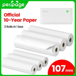 Mini PeriPage Thermal Printer A9sMAX A9 Max Portable Photo Printer Wrong Questions Picture Bluetooth Printer 107mm Paper Roll