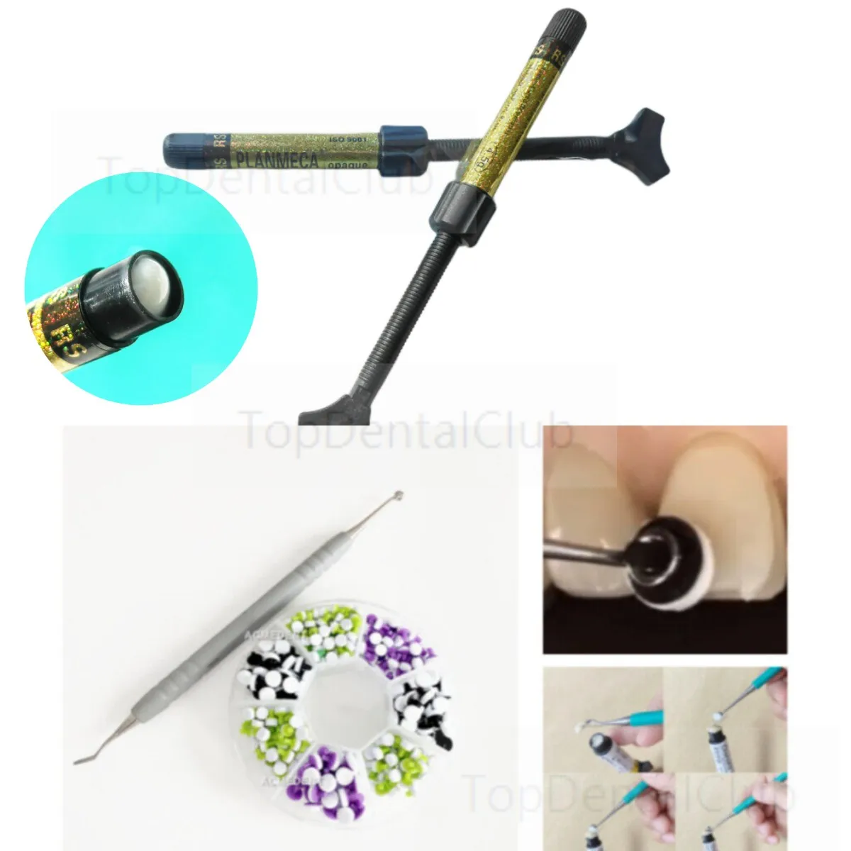 

Dental Composite Resin Veneer Spatula Foam Pad Handle Labial Veneers Sculpt L/S