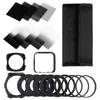Walkingway Polarizing Filter Cokin P Series Filter Holder ND 2 4 8 16 Square Gradient Filter Camera Hood Adapter Rings for DSLR 1