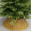 Rustic Christmas Tree Collar 28Inch Woven Wicker Tree Base Stand Cover For Artificial Holiday Decoration Ring Skirt Basket 2