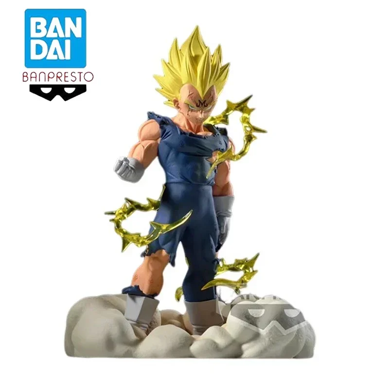 

DRAGON BALL Original Bandai BANPRESTO Vegeta IV Action Anime Figure PVC 14CM Collectible Model Dolls Statuette Ornament Gifts