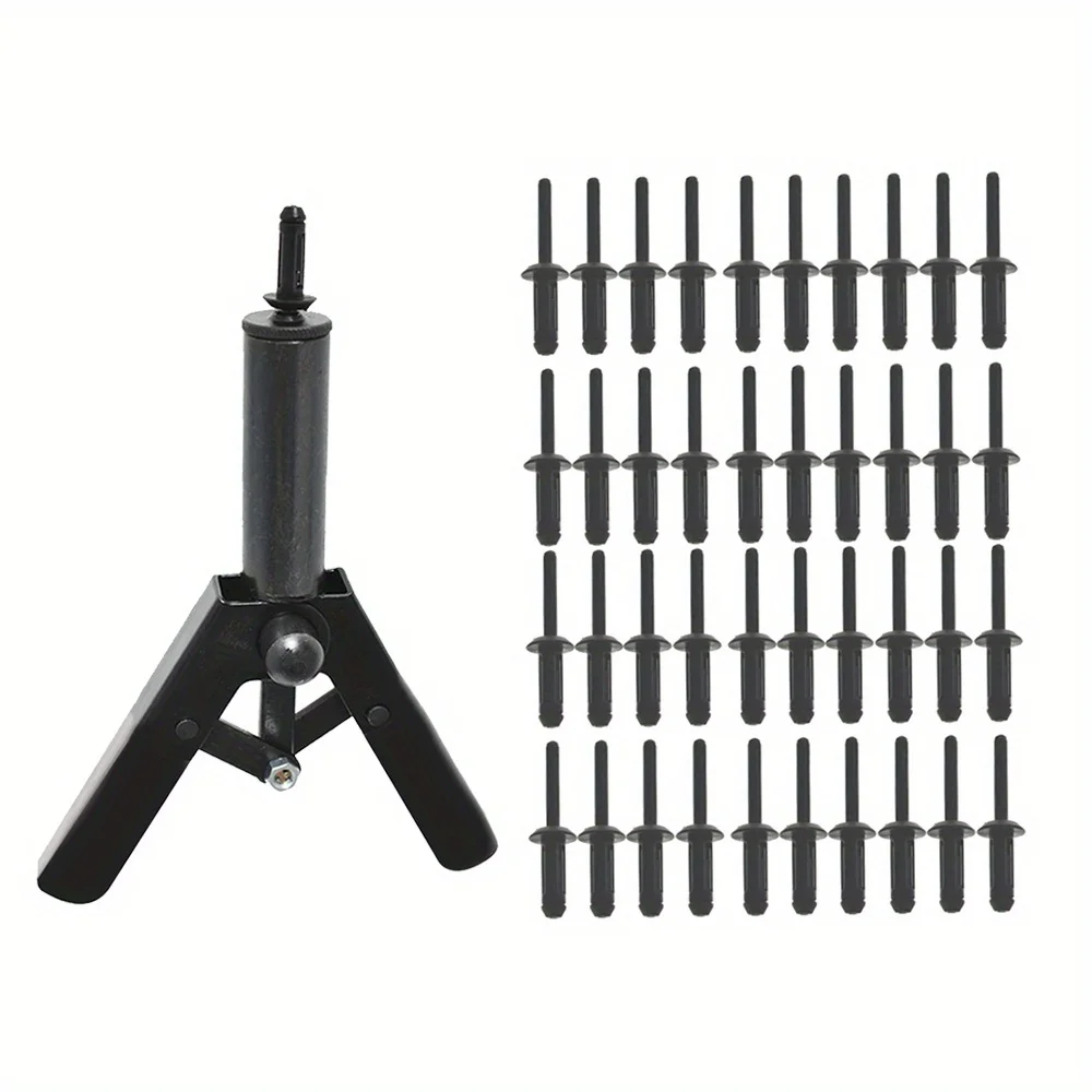 Ultimate Vehicle Trim Repair Kit-41pc Professional Plastic Rivet Gun Set with Ergonomic Design
