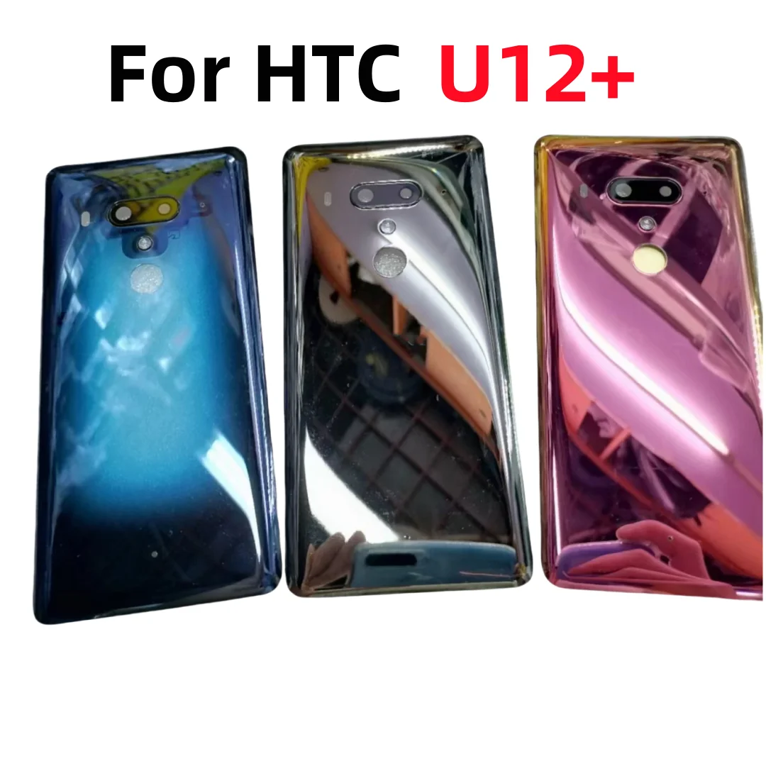 U12 + Задняя стеклянная крышка для аккумулятора, черная крышка для HTC U12Plus U12 + задняя крышка для телефона, задняя крышка для двери, задняя крышка htcU12 +