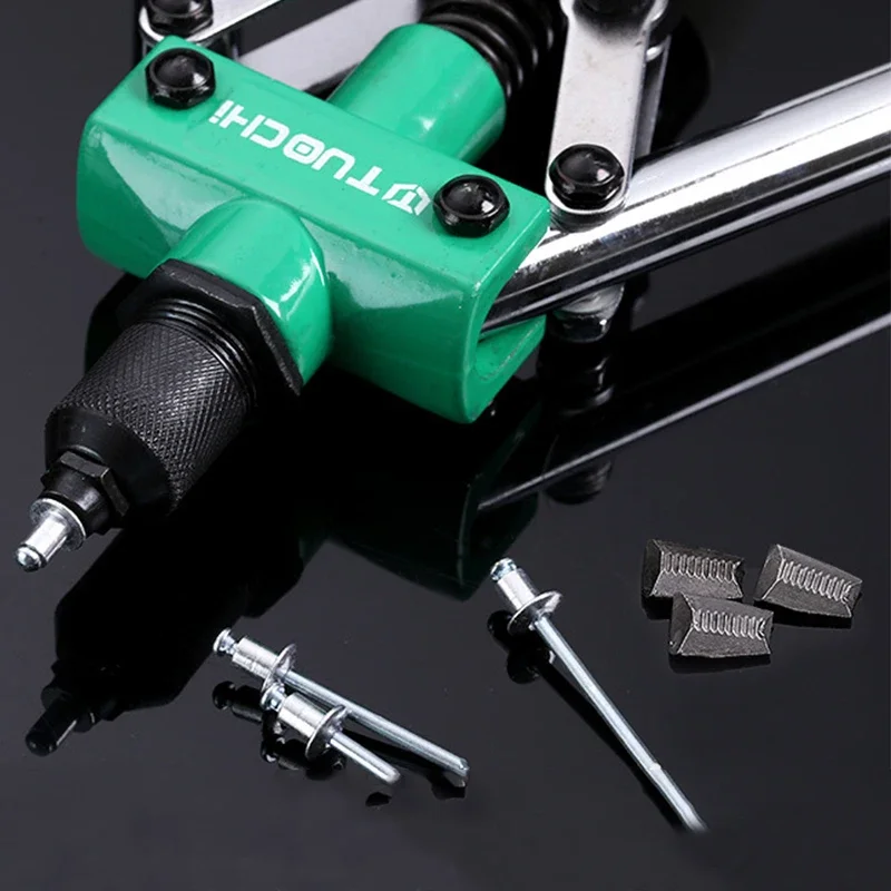 Rivet Gun Set 8/9.5/13/14/17 Inch Rivet Gun Hand Riveter for 2.4-6.4Mm Blind