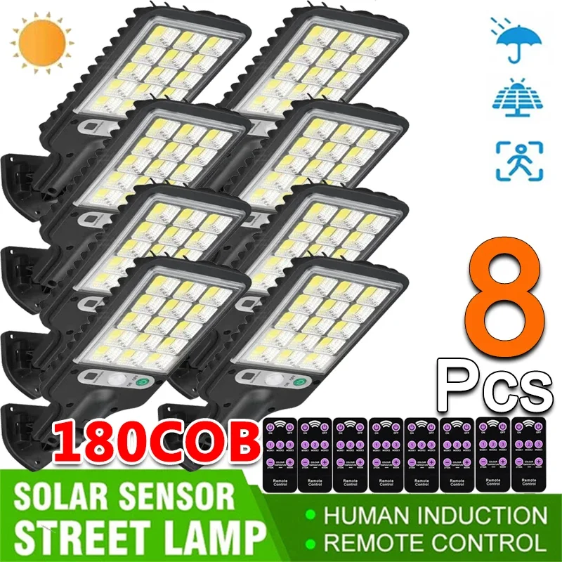 Solar Street Lights Outdoor, Solar Lamp With 3 Light Modes Waterproof Motion Sensor Security Lighting for Garden Patio Path Yard solar street light wireless solar security outdoor wall lamp motion sensor with 3 lighting modes for garden patio path fence