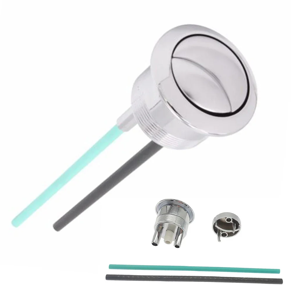 For Geberit Impuls 250 Dual Button Flush Valve Toilet Push Plastic Silver Parts Bathroom Accessories