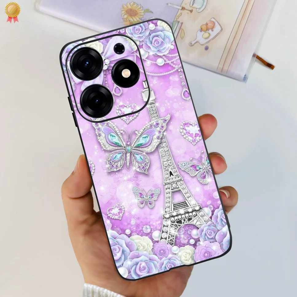 Clear Cartoon TPU Silicone Shockproof Back Cover