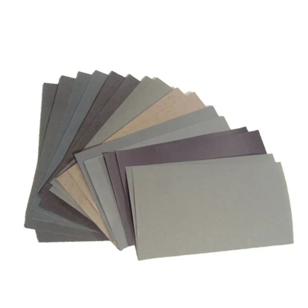 Lot de 15 Papiers Abrasifs 400-3000 pour Ponçage Sec/Humide