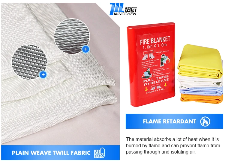 1.2M X 1.2M Fire Blanket for Emergency Safety Fighting Fire Extinguisher Tent Boat Blanket Survival Fire Shelter Cover Resistant