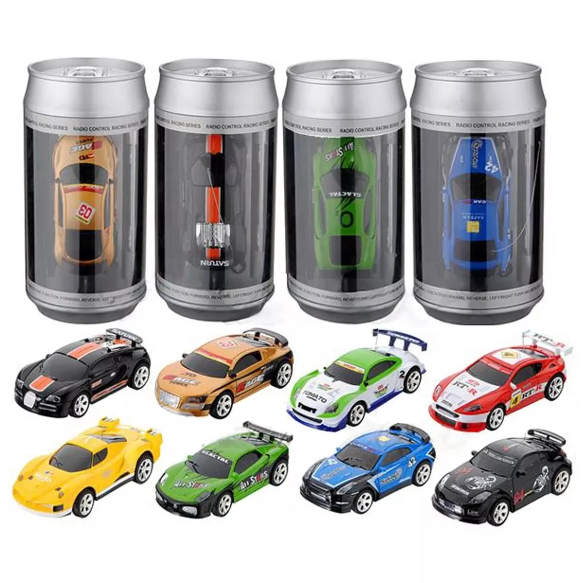Sport R/C Racer Coke Can Car Mini Radio Remote Control Vehicle Rc Micro Racing Toys Small Porket 2 Frequency Gifts For Children