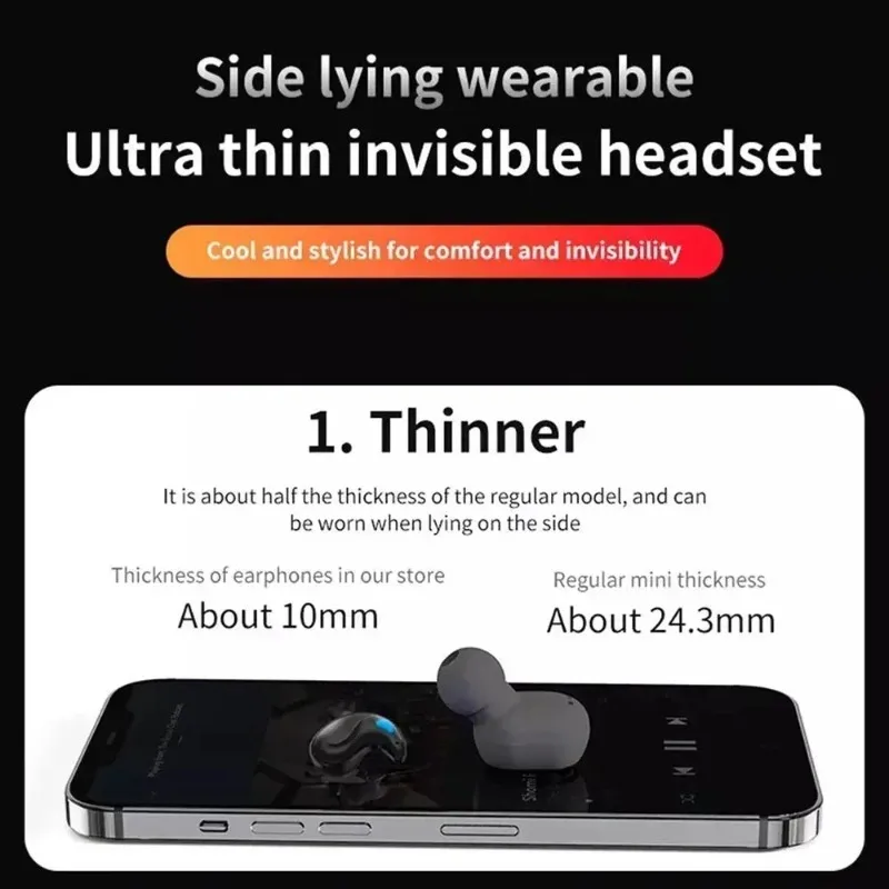 NUOVI Auricolari Bluetooth Wireless X55 TWS, Cuffie Impermeabili, Mini Auricolari Stereo TWS per Telefoni Xiaomi iPhone - Image 5