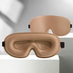 3D Contoured Sleep Eye Mask - Light - Blocking Concave Design for Comfort (Brown)