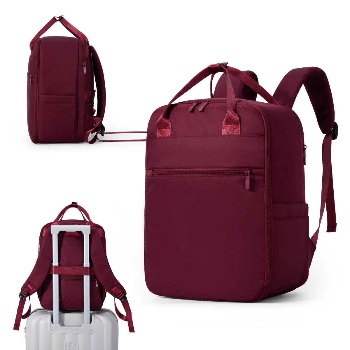 Cross-Border Carry-On Bag for Women, No Checked Baggage Required, Lightweight Backpack for Work and Commuting, Durable, Waterproof, Business Laptop Bag, Backpack for Men, School Bag