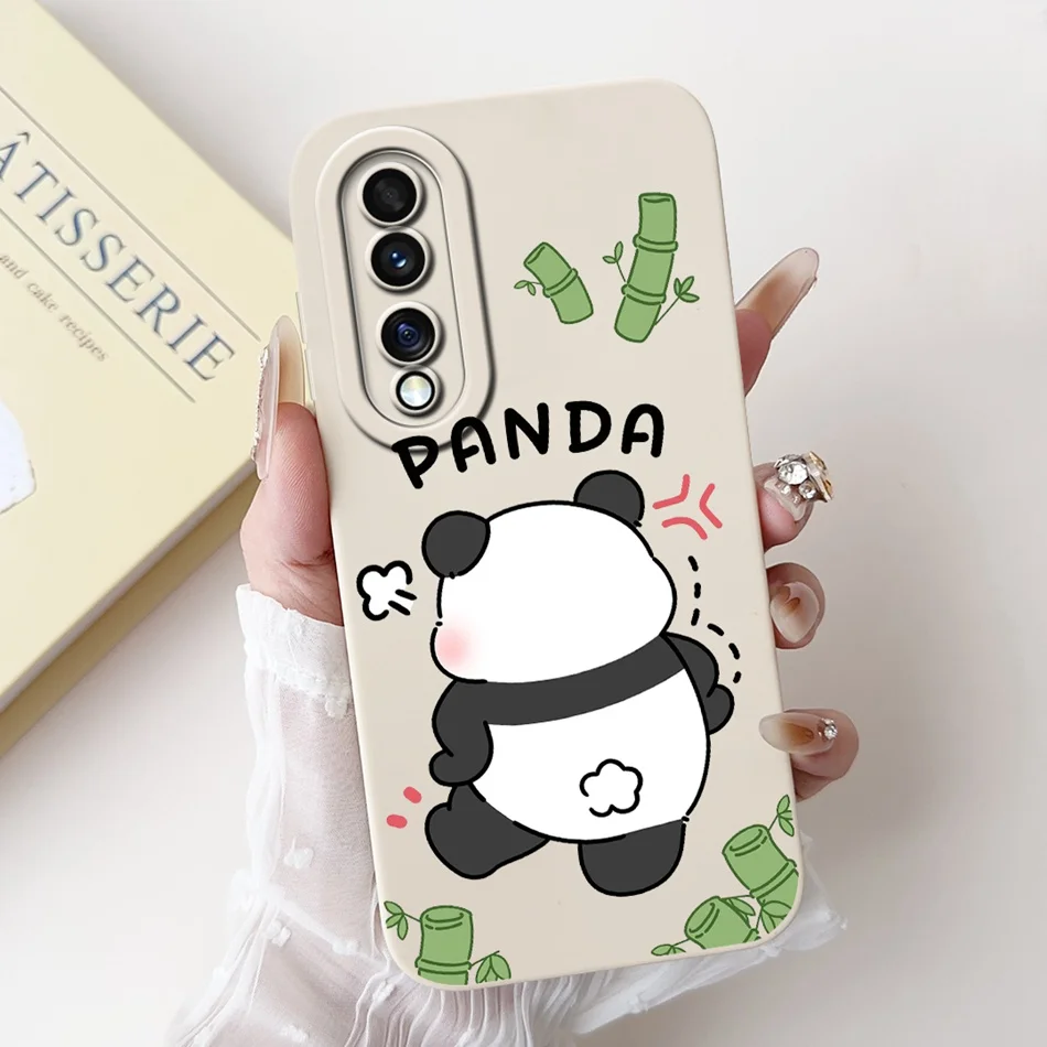 Cute Panda & Rabbit Cartoon Soft Silicone Shockproof Case - Fits Select Honor Models