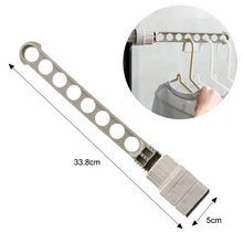  1-4Pc Indoor 8 Holes Clothes Window Hanger Frame Drying Rack Balcony Laundry Hanging for Home Practical Organizers Laundry Dryer 