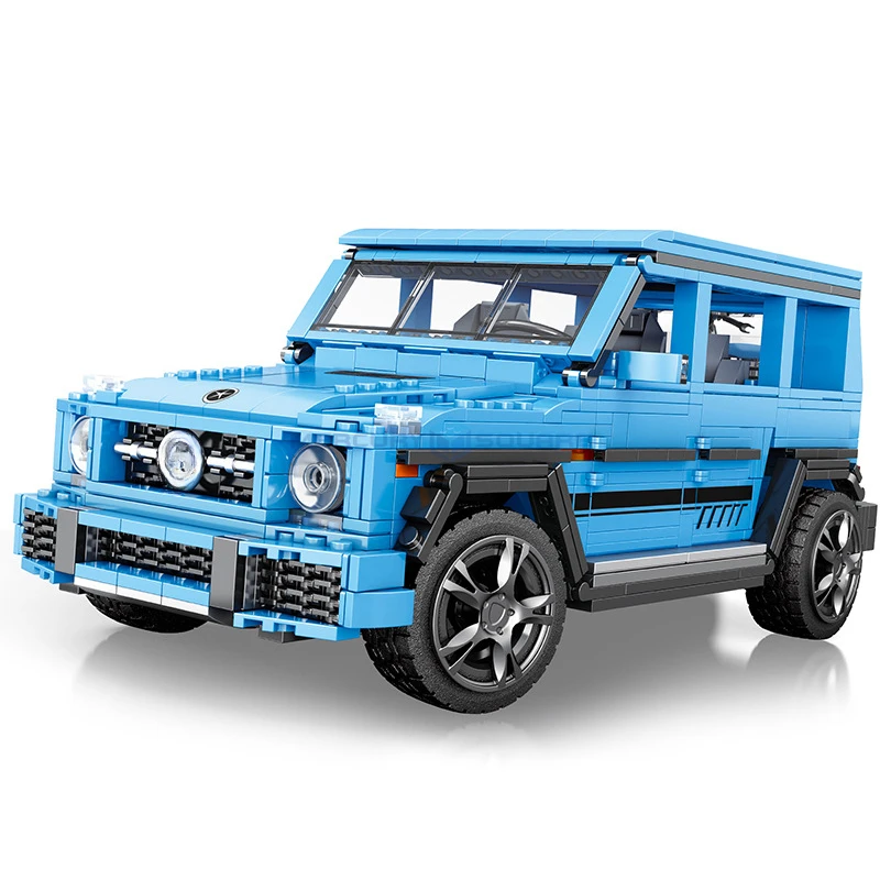 Blue Beast 1:12 Classic Off Road Vehicle Model Building Blocks Moc 11032 Suv Bricks High Tech Set Di Giocattoli Fai Da Te Regalo Di Natale Ragazzi Ald